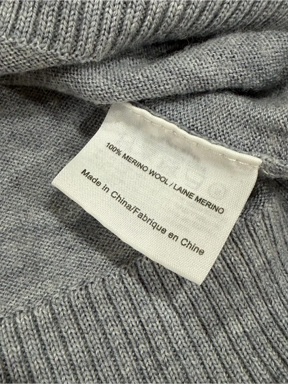 Tory Burch Merino Wool Cardigan Gray Quiet‎ Luxury Preppy Old Money Women's M